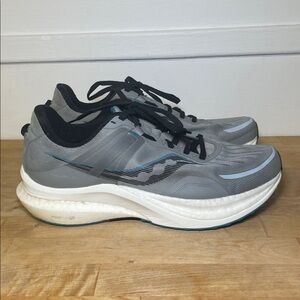 Saucony Tempus Men's Athletic Running Shoes Sneakers in Gray&Blue size 10.5 wide